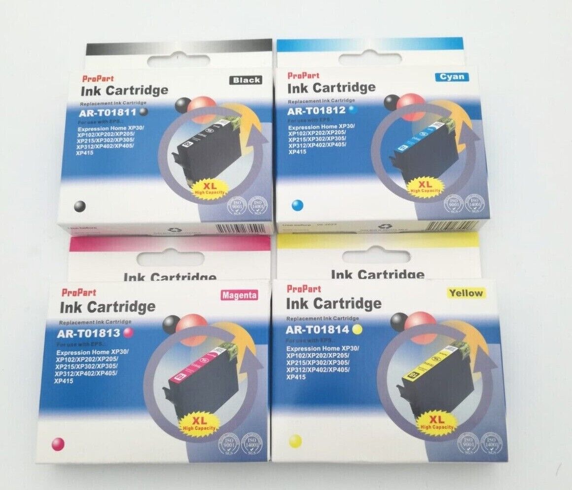 cartuccia compatibileXL Epson nera ciano giallo magenta T-1811 1812 1813 1814 XL