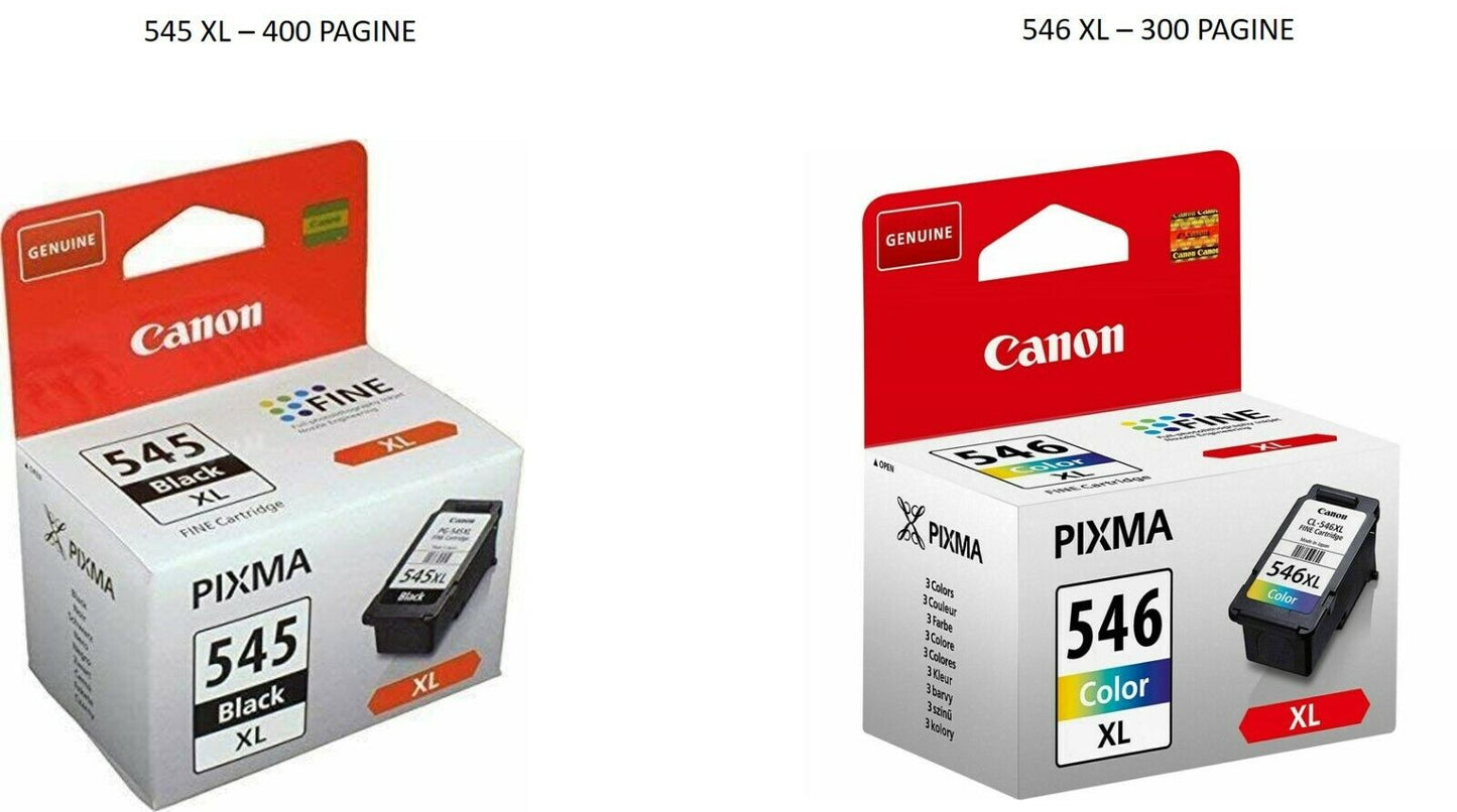 cartuccia d'inchiostro ORIGINALE CANON 545Xl nera 546XL no compatibili