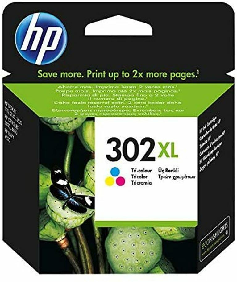 cartuccia originale hp 302 e hp 302xl nera e colore x hp 1110 2130 3630 4520