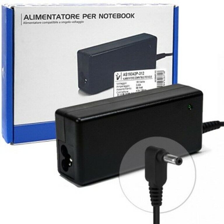 AS19342P-312 alimentatore vultech x notebook asus 19v 3.42a 60w 4.x1.35mm