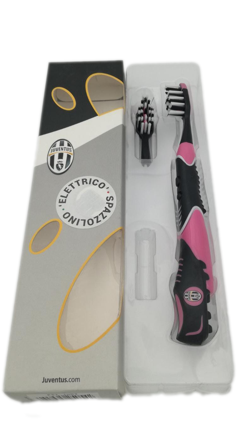 Spazzolino Elettrico medio JUVENTUS con Logo e licenza Ufficiale Originale