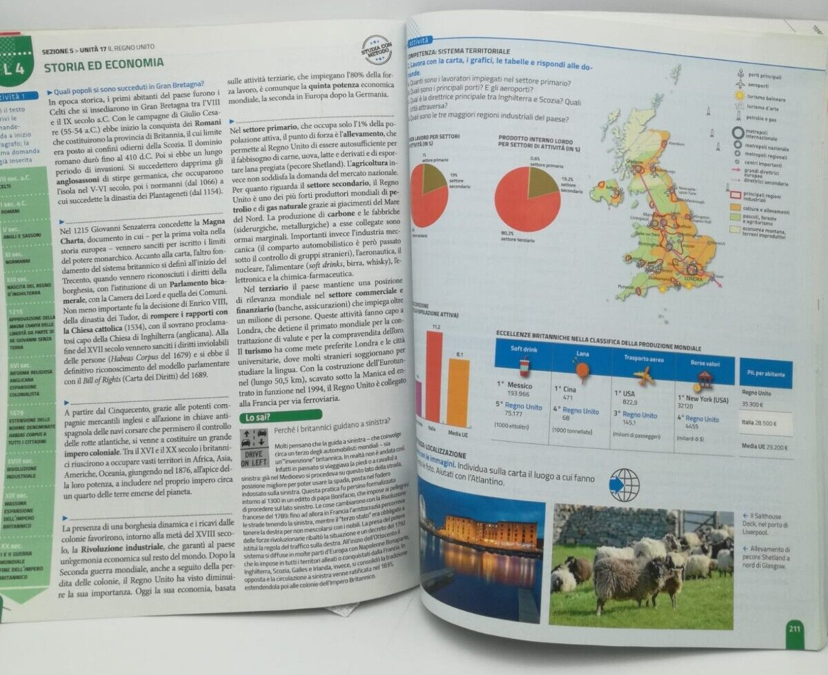 Geografia: Territori e problemi, Vol. 1: Italia ed Europa, libro USATO BUONO