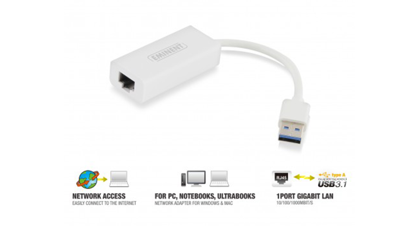 Adattatore convertitore usb rete RJ45 Ethernet LAN MacBook USB 3.1 Gen1 1000Mbps