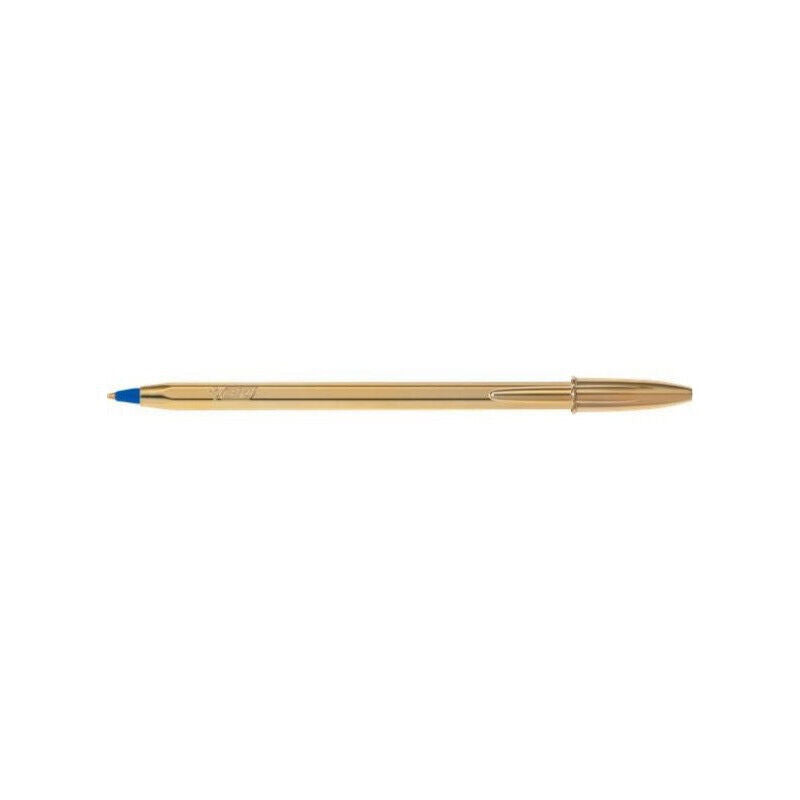 Penna BIC Cristal shine Celebrate Oro inchiostro Blu Sfera Punta Media 1.0 mm