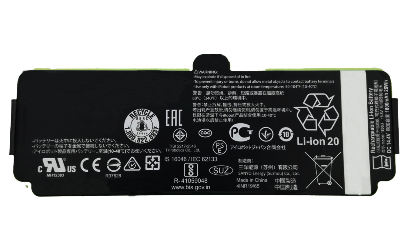 batteria irobot roomba compatibile 14,4v 6.000 mAh per 500 600 700 800 900