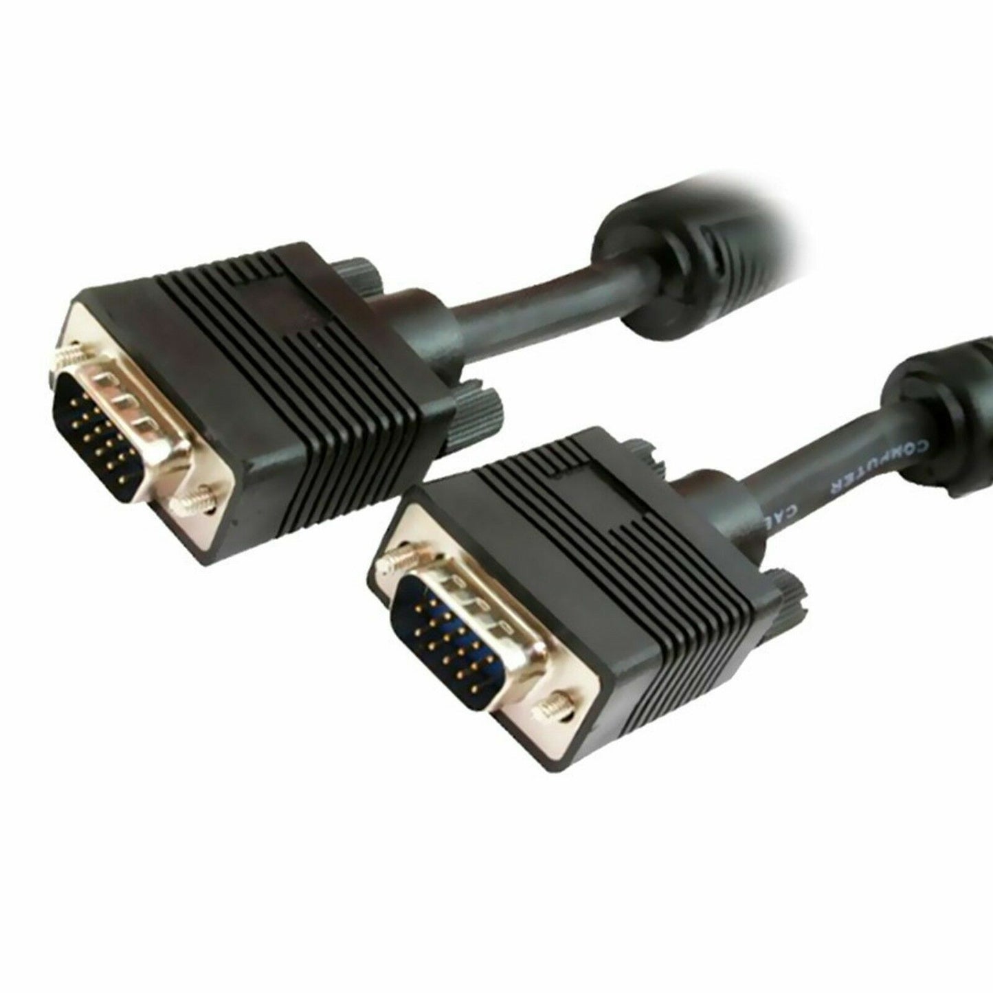 cavo monitor tv vga maschio maschio 1,8 MT (2 MT) 2XDSUB 15HD + ferriti