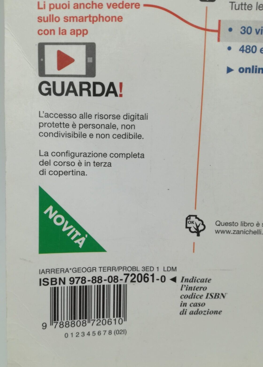 Geografia: Territori e problemi, Vol. 1: Italia ed Europa, libro USATO BUONO