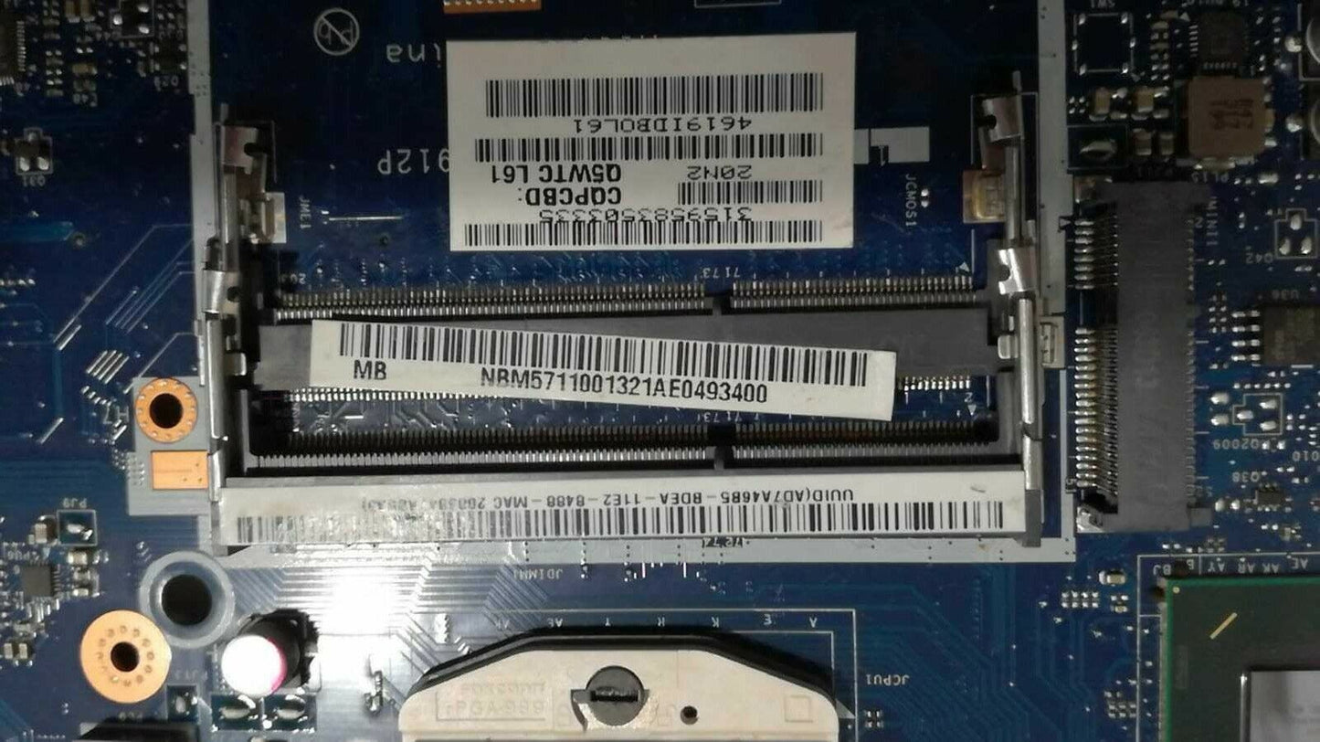 SCHEDA MADRE PACKARD BELL ENTE11HC-20204G50MNKS USATA NON FUNZIONANTE