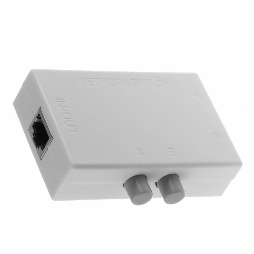 Switch di rete manuale interruttore commutatore on off ethernet adsl 2 porte