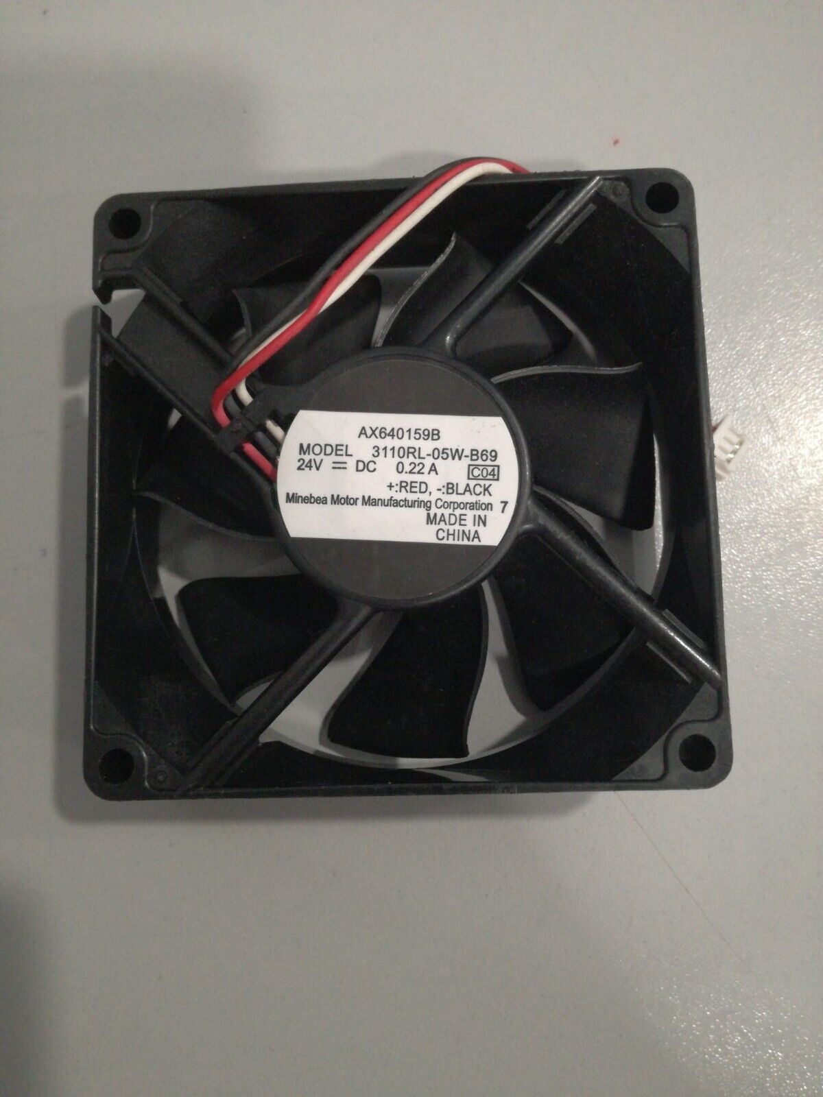 AX640159B 3110RL-05W-B69 ventola 24V DC 0.22A