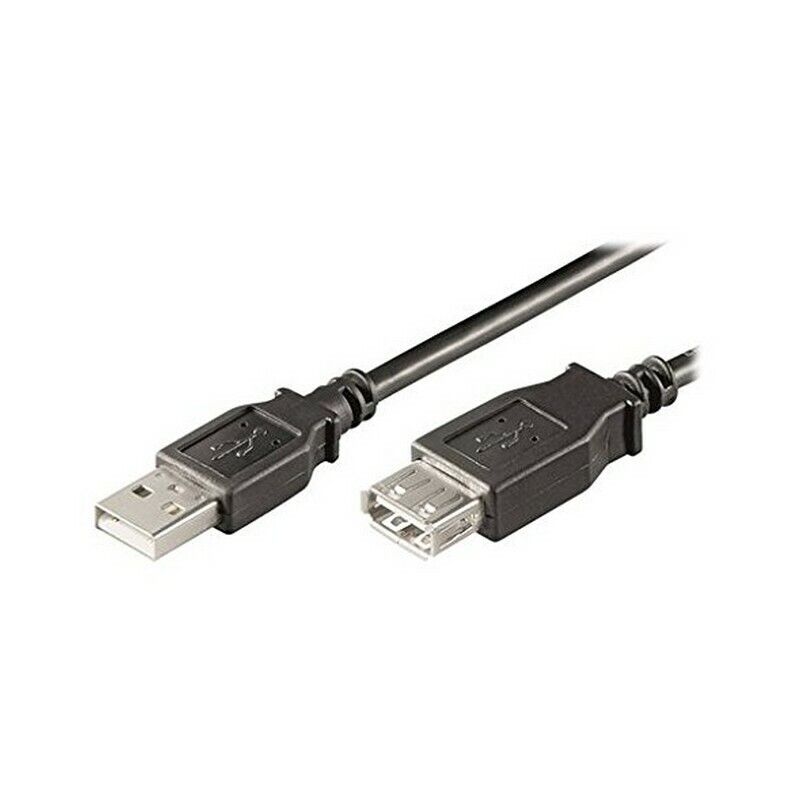 cavo prolunga usb 2.0 ewent ew-uaa-050-p a/a maschio / femmina 5 metri nero