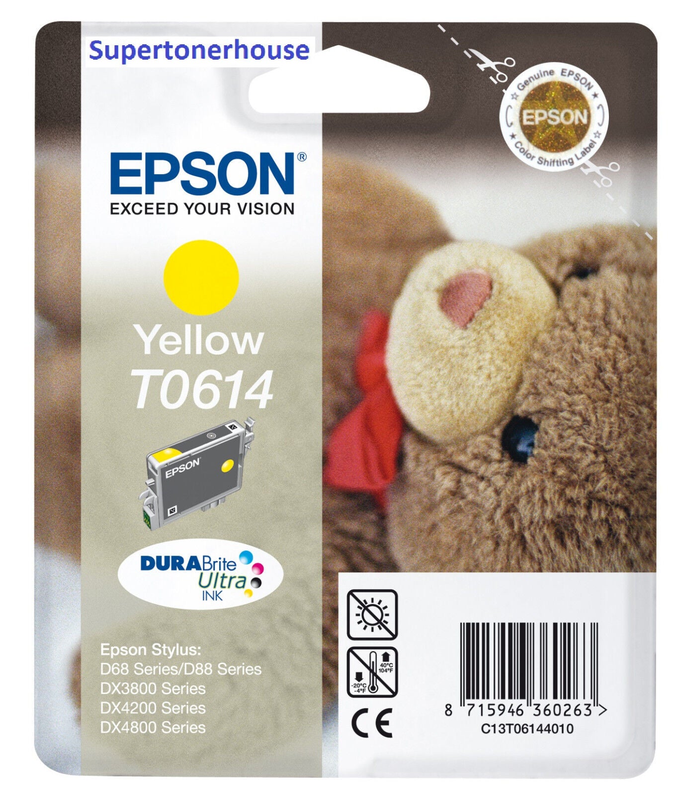 cartuccia epson originale t0614 yellow offerta imballata nuova scaduta