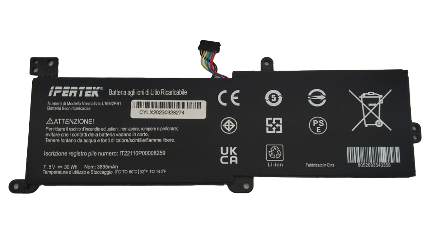 Sostituzione Batteria compatibile L16M2PB1 per Lenovo IdeaPad 320-14AST 3895 mAh
