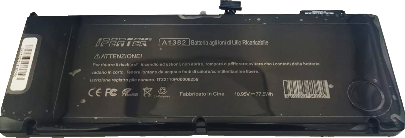Sostituzione Batteria MacBook Pro 15 A1286 A1382 2011 2012 7060 mAh Unibody