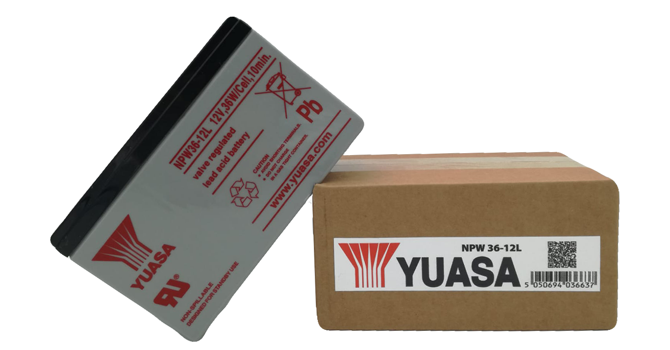 batteria al piombo yuasa npw36-12l 12v 7.2a 36w/cell, 10min. ups antifurti