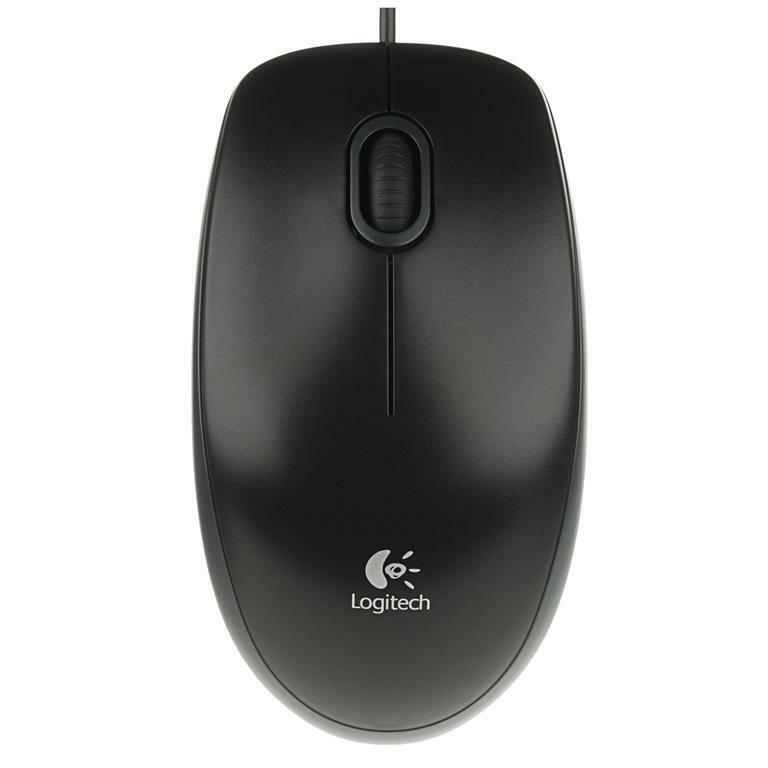 mouse ottico usb cablato per pc LOGITECH nero b100 cod: 910-003357