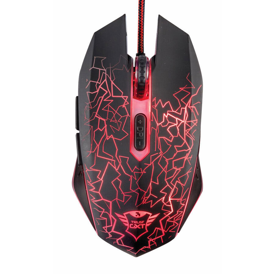 mouse e tappetino da gioco Trust Gaming GXT 783 2.400 dpi pc ps4 xbox 6 pulsanti