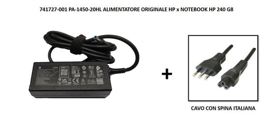 Alimentatore originale HP per notebook portatile HP 240 G8 741727-001 a/c