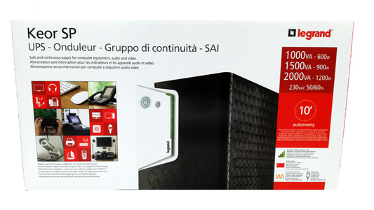 UPS keor sp 1000 VA Legrand 310186 gruppo di continuità 600W line interactive