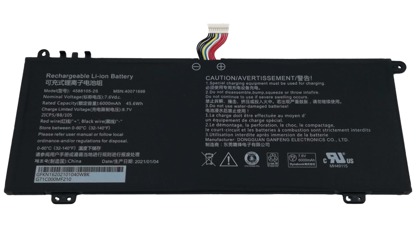 Batteria originale per notebook pc Toshiba dynabook satellite pro c50 4588105-2s