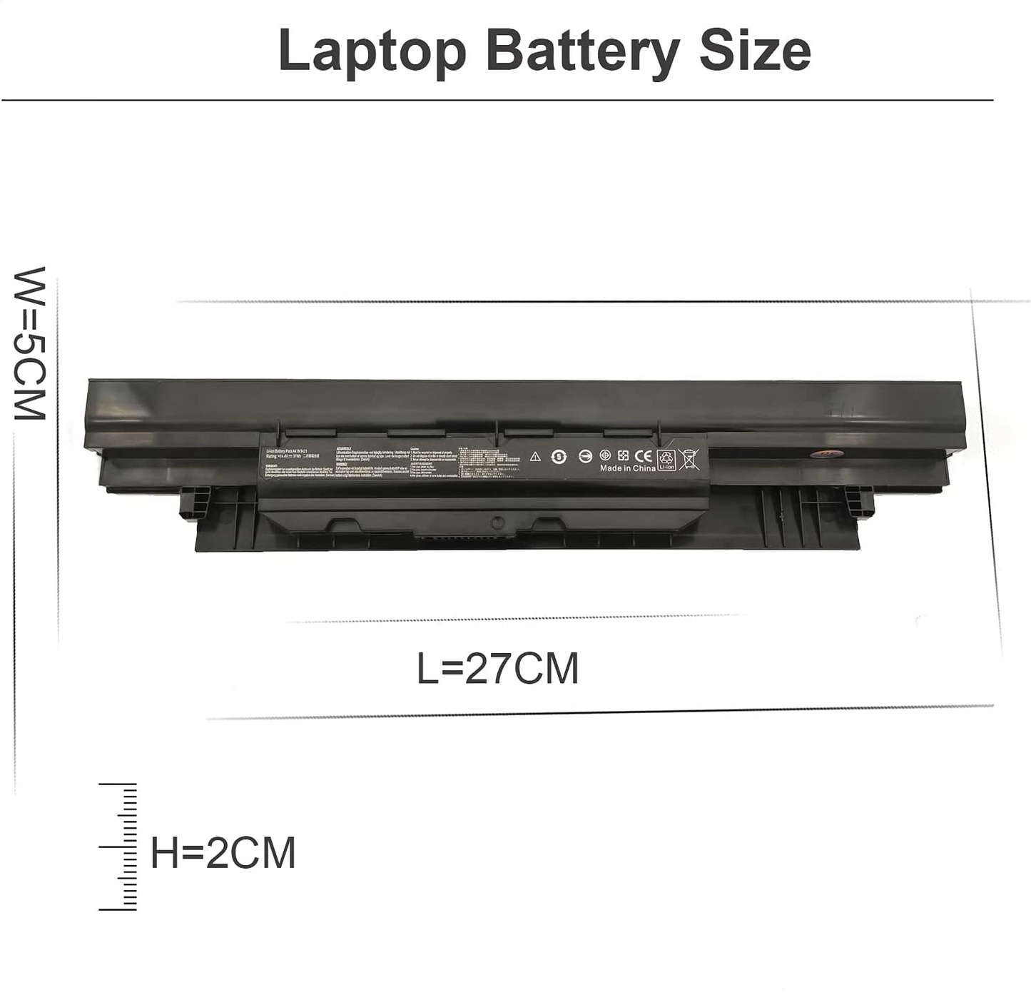 A33N1332 Batteria compatibile per notebook computer portatile Asus 14,4V 2600mAh