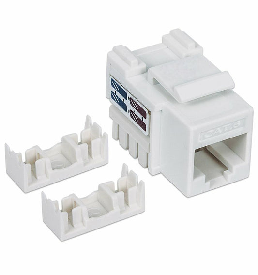 FRUTTO KEYSTONE CAT 6 UTP WH RJ45 BIANCO + FERMACAVO