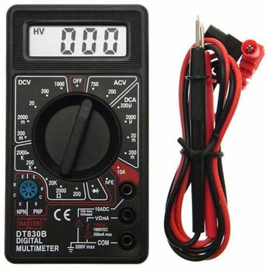 tester multimetro digitale  dt-830b misurazioni: volt ampere ohm