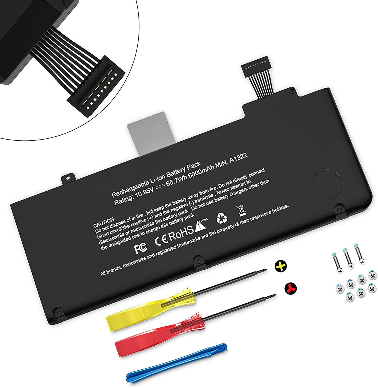 Batteria compatibile  10.95V 5800mAh 63.5Wh con Apple MacBook Pro 13" A1322