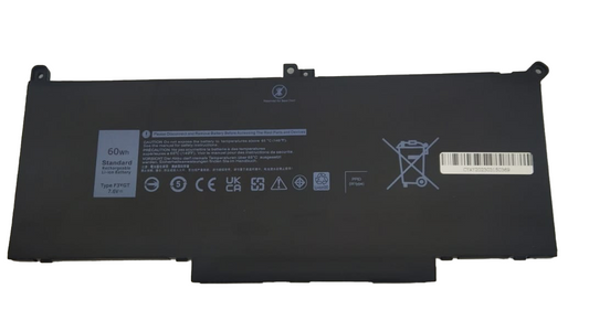 Sostituzione Batteria compatibile F3YGT per Dell Latitude 7000 7280 7290 60 Wh