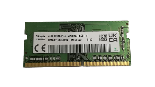 memoria ram 4GB so-dimm ddr4 HMA851S6DJR6N-XN 3200aa-sa0-11 2140