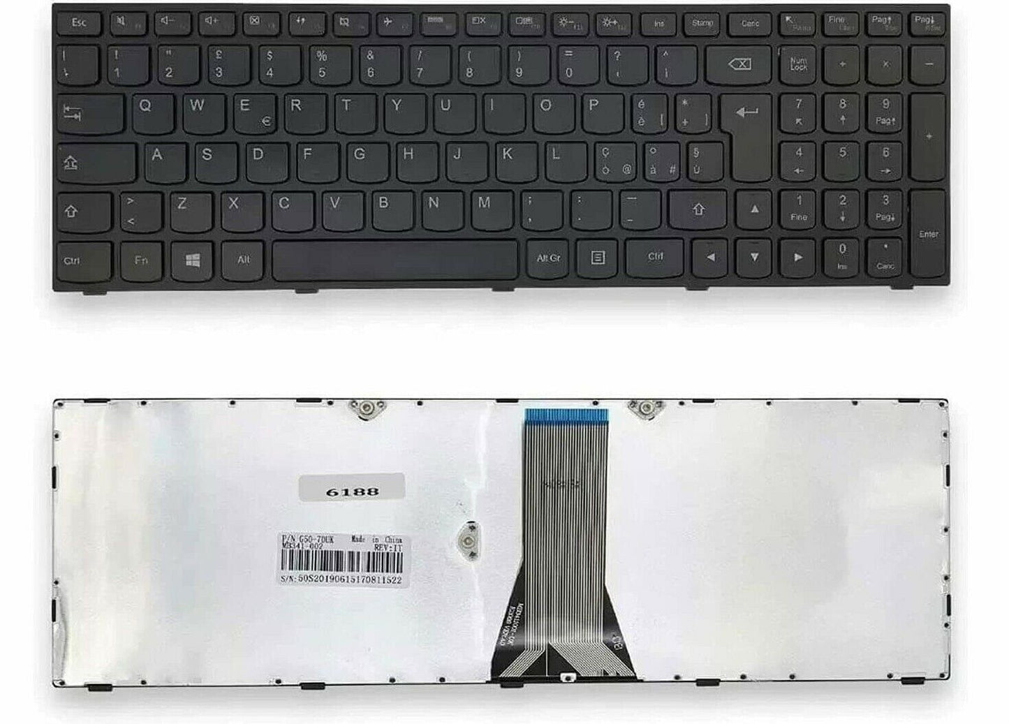 Tastiera italiana per notebook Lenovo G50-30 G50-45 G50-70 nuova