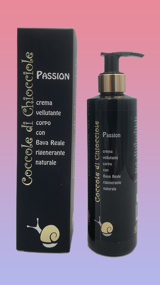 crema corpo PASSION 250ml bava di lumaca rigenerante coccole di chiocciole