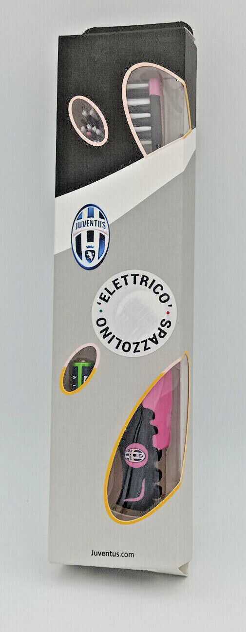 Spazzolino Elettrico medio JUVENTUS con Logo e licenza Ufficiale Originale