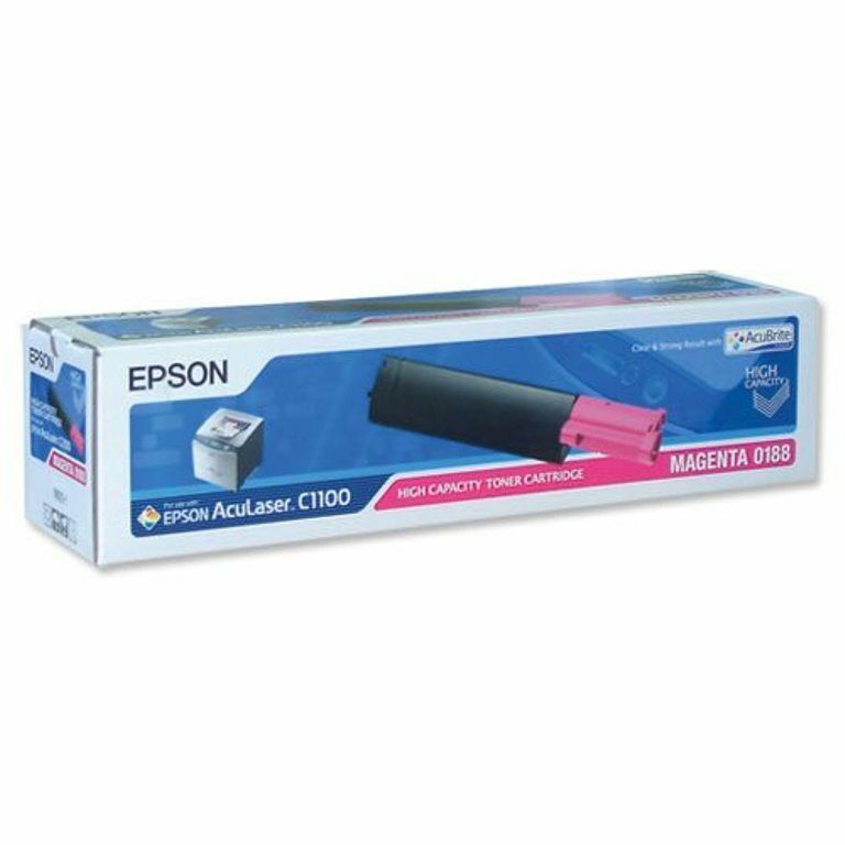 TONER COMPATIBILE CON EPSON 0188 MAGENTA 4.000 PAGINE C13S050188 x EPSON C1100