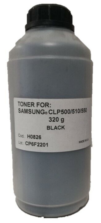 RICARICA TONER X SAMSUNG CLP-500 CLP-510 CLP-550 NERO 320 GR