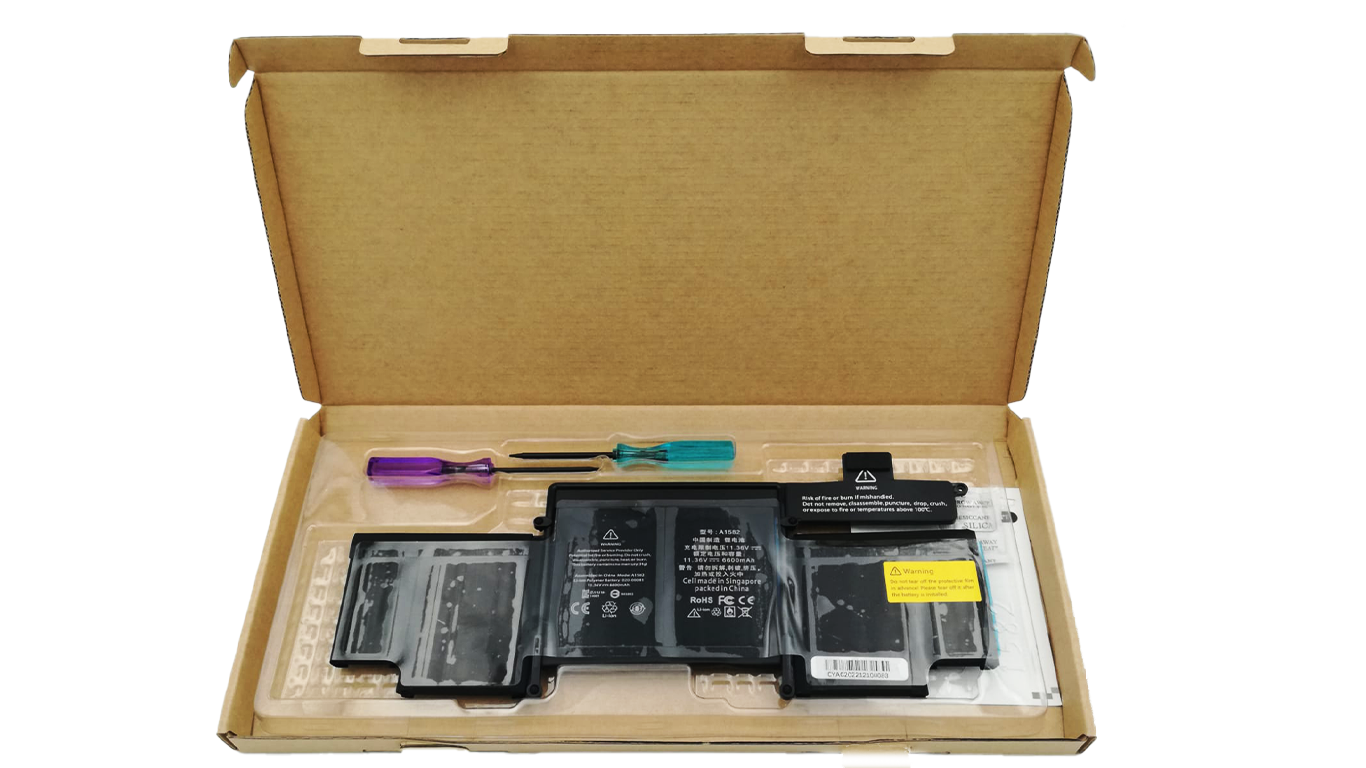 Batteria MacBook Pro 13 2013 2014 A1502 A1582 A1493 11.34V 71.8Wh Sostituzione