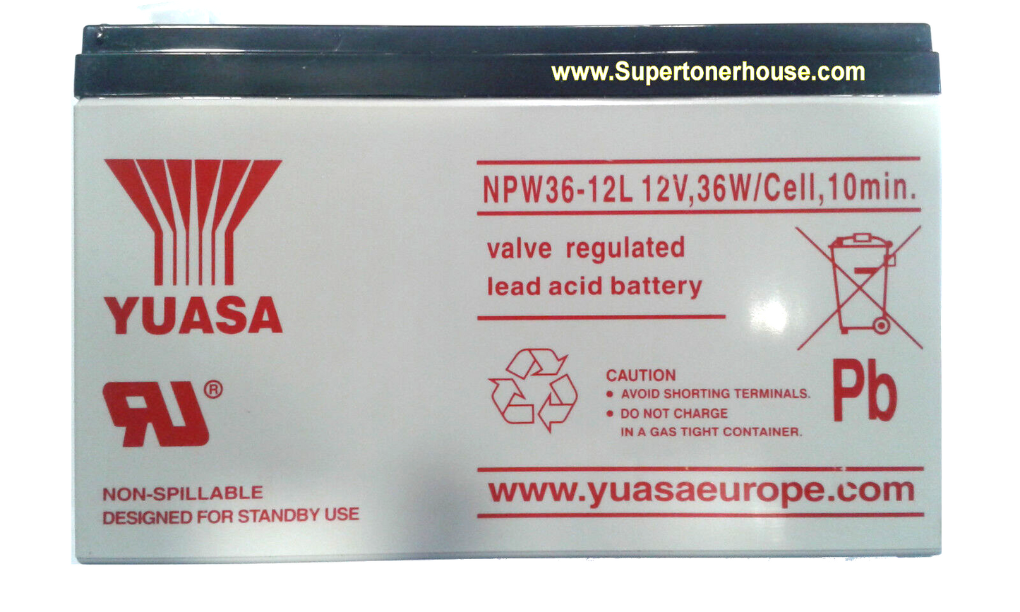 batteria al piombo yuasa npw36-12l 12v 7.2a 36w/cell, 10min. ups antifurti