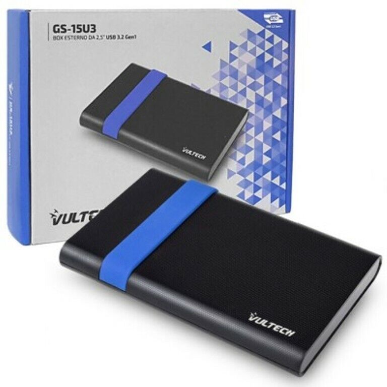 BOX x HARD DISK ESTERNO 2,5" SSD SATA  USB 3.2 GEN1  VULTECH  GS-15U3