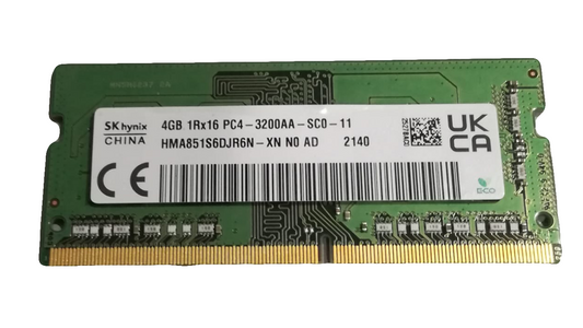 memoria ram original 4GB so-dimm 1Rx16 PC4 3200AA HMA851S6DJR6N-XN