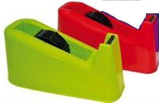 dispenser da tavolo per nastro adesivo 33 / 66 metri siam 1300/g rosso o verde