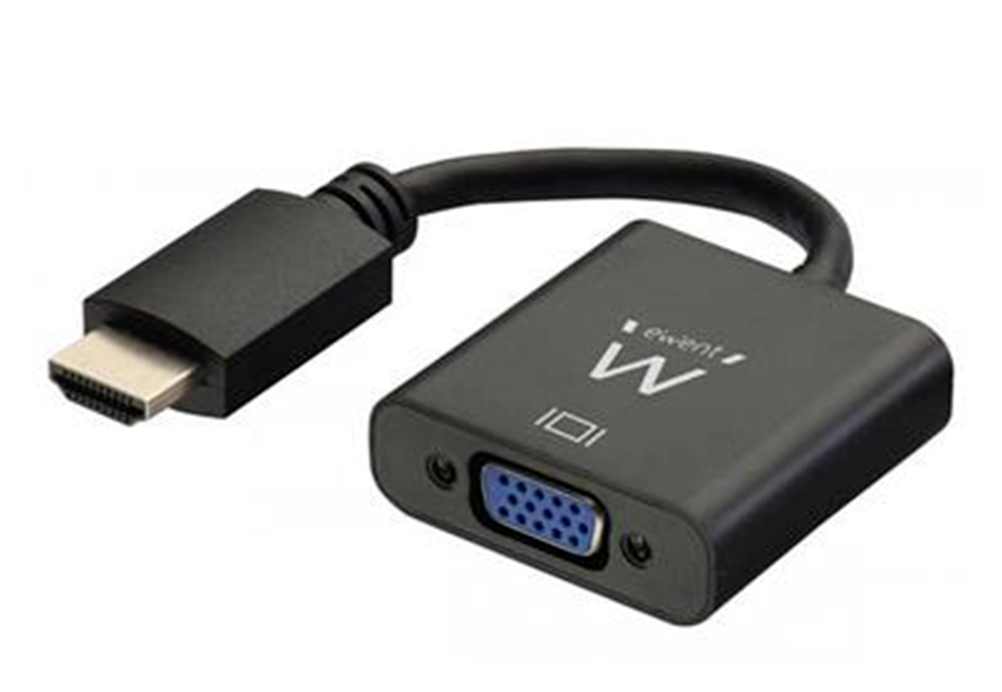 Convertitore da HDMI output a  VGA input con audio EWENT ew9864 nero