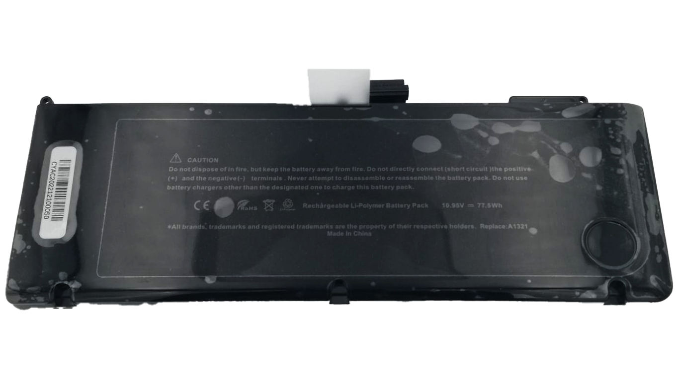 Sostituzione Batteria compatibile A1286per MacBook Pro 15" A1321 10,95V 77,5 Wh
