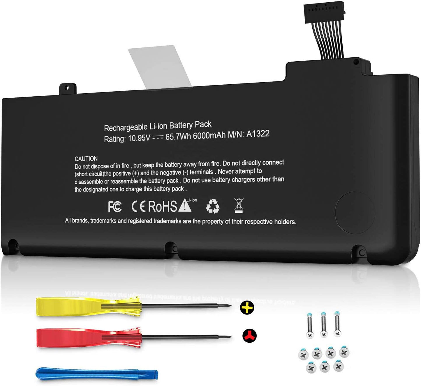 Batteria compatibile  10.95V 5800mAh 63.5Wh con Apple MacBook Pro 13" A1322